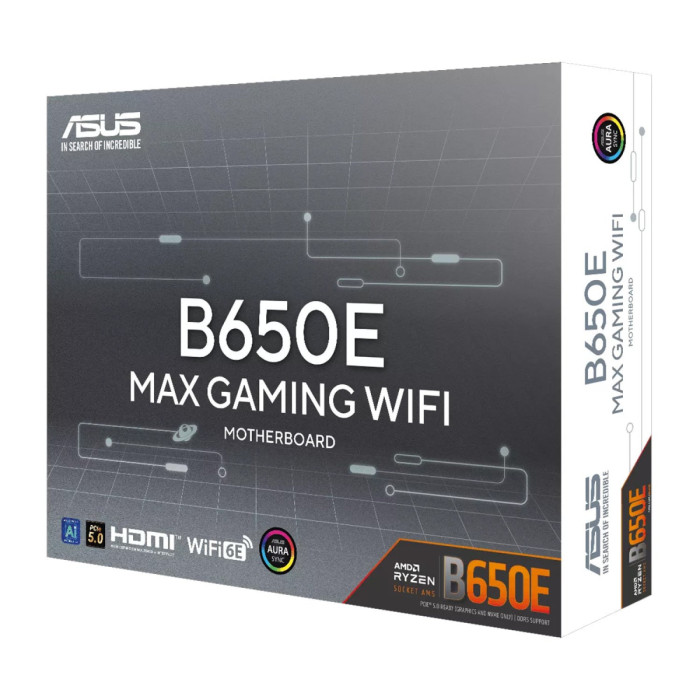 MB Socket AM5, ATX, AMD B650 (DP+HDMI) ASUS B650E MAX GAMING WIFI, 4DDR5, PCIx16 , PCIx1