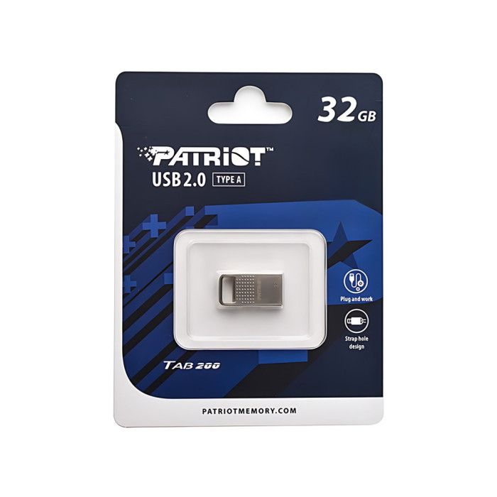 USB flash  32GB Patriot Tab200, PSF32GT200S2U, USB 2.0, silver