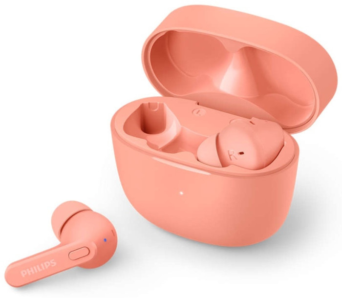 Наушники беспроводные вакуумные PHILIPS TAT2206PK/00 мик/Bluetooth 5.0/быстрая зарядка/IPX4/монофонический режим