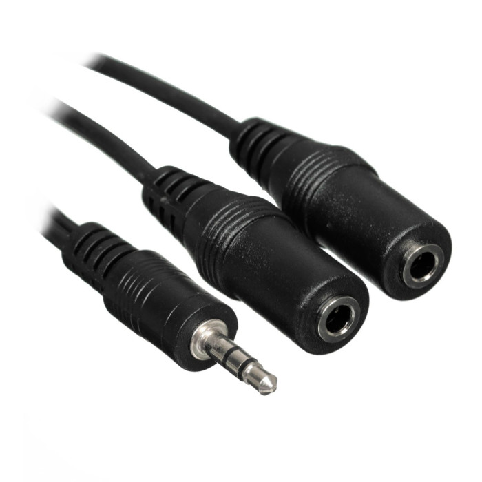 Cable Audio, 3.5mm/m - 2x3.5mm/f, Cablexpert CCA-415-5M-N, 5m, black
