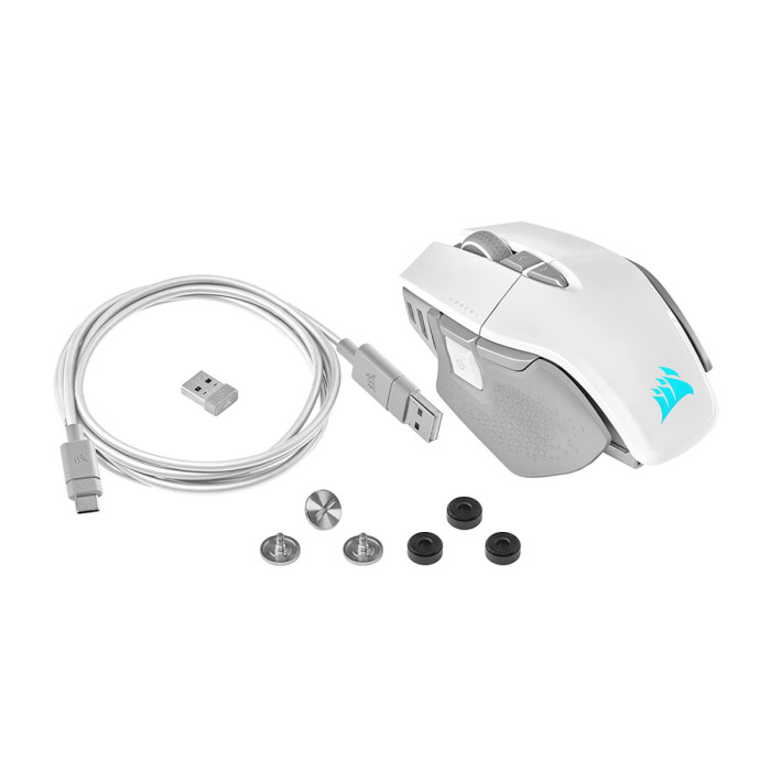 Mouse Corsair M65 RGB Ultra, Wireless, [CH-9319511-EU2], 26000dpi, BT/2.4GHz, white