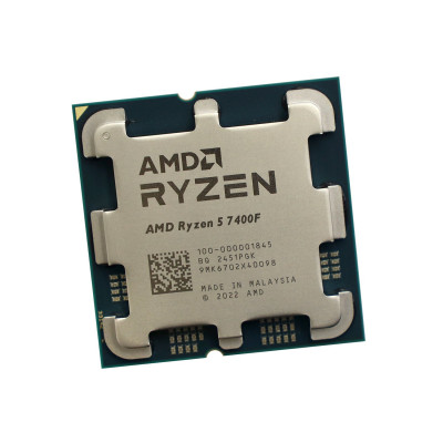 CPU AMD Ryzen 5 7400F, 3.7GHz (Raphael, 4,7), 6C/12T, (100-000001845), 6/32MB, 65W, AM5, oem