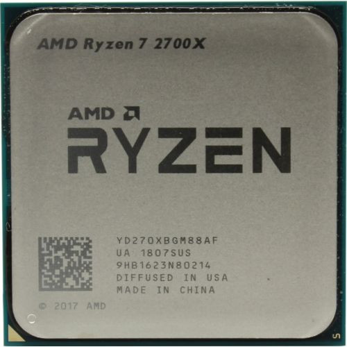 Процессор AMD Ryzen 7 2700X 3,7Гц (4,3ГГц Turbo) Pinnacle Ridge 8/16 4MB L2, 16 MB L3, 85W, AM4 OEM