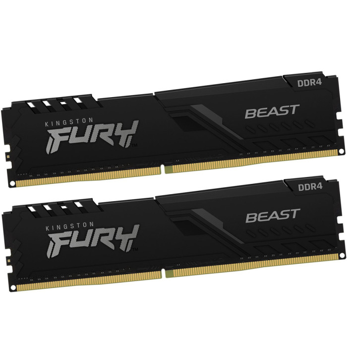 DIMM DDR4 64 GB kit <3200MHz> Kingston Fury Beast, KF432C16BBK2/64, (2x32GB) CL16