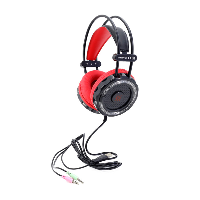 KeyBoard + mouse+pad+headphone+spk, USB, Defender TOR MHP-127, 52127