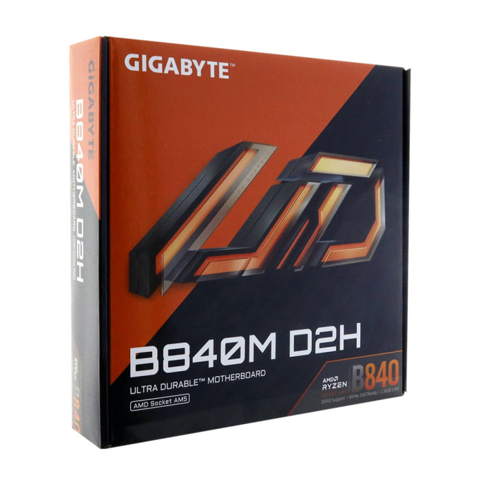 MB Socket AM5, MATX, AMD B840 (DP+HDMI), Gigabyte B840M D2H, 4DDR5, PCIx16
