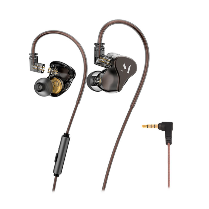 Headphone Music Public Kingdom IEM110M, mic, 20ohm, 20-20000Hz, 115dB, 1.2m cable