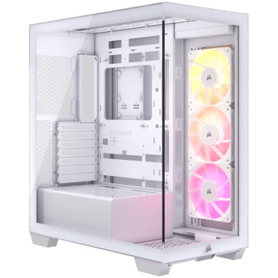 CORSAIR 3500X ARGB Mid-Tower PC Case - White
