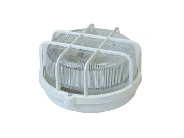 Светильник круг/белый/решетка, 60Вт, IP53 (НБП 01-60-003) Юпитер