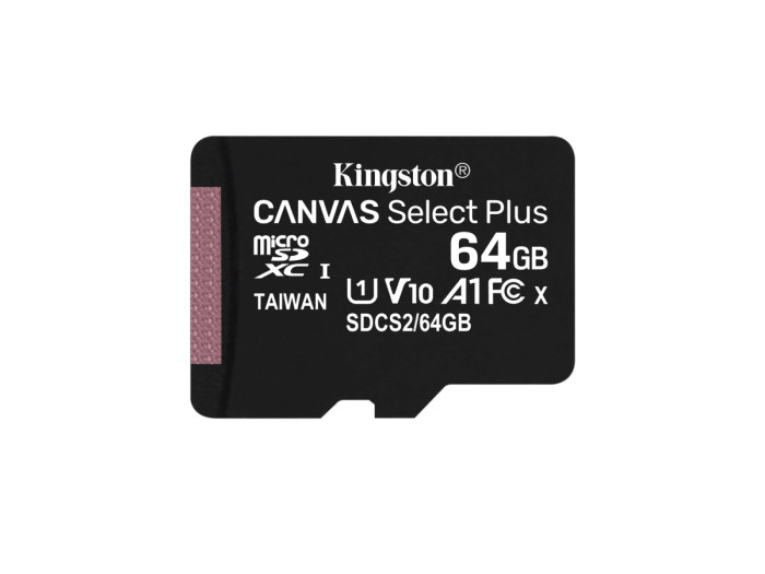 MemoryCard microSDXC  64GB, Kingston SDCS2/64GBSP, Class 10