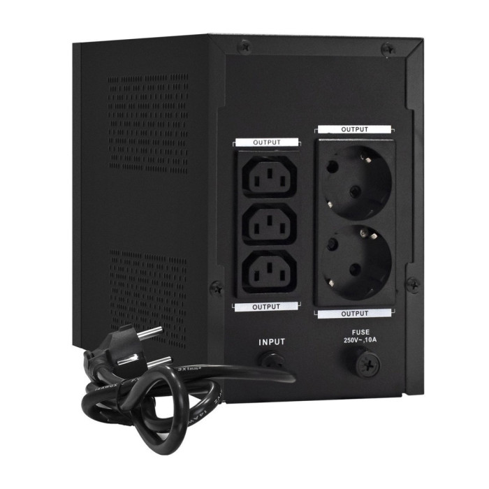 UPS ExeGate UNB-1600.LED.AVR.2SH.3C13.USB, 1600VA/950W, 12V/9Ah*2, (2) Schuko+(3)IEC