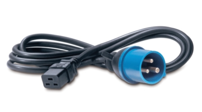 Pwr Cord, 16A, 230V, C19 to IEC 309