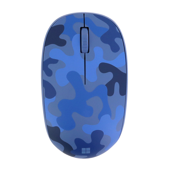 Mouse Microsoft Camo SE [8KX-00019], Wireless Optical Mouse, blue camo