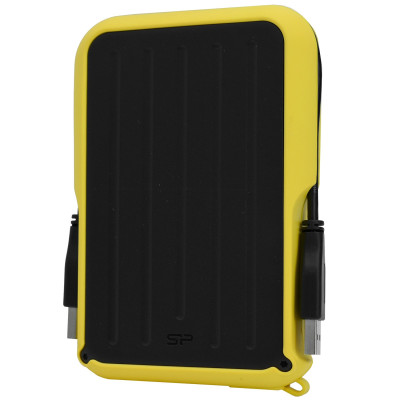 HDD USB 2 TB Silicon Power, A66, SP020TBPHD66SS3Y, USB 3.2, black-yellow