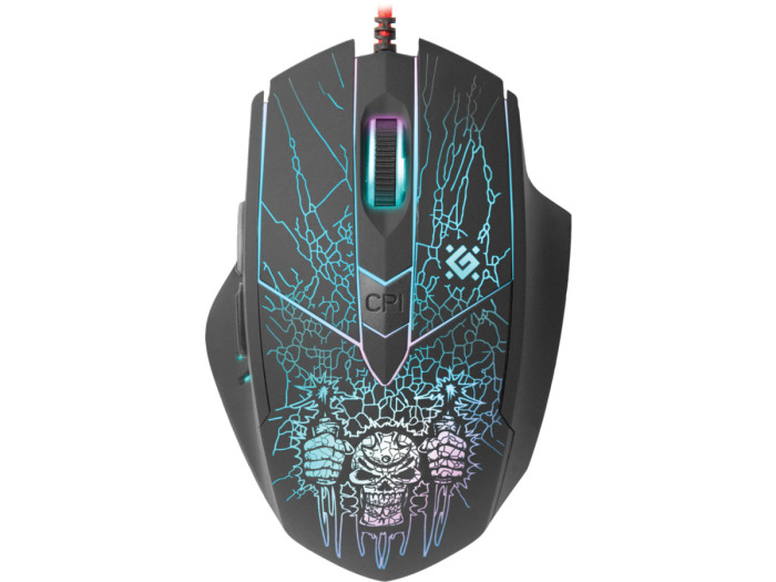 Mouse Defender Doom Fighter GM-260L, USB, Optical 3200 dpi, (52260), +bonus pad