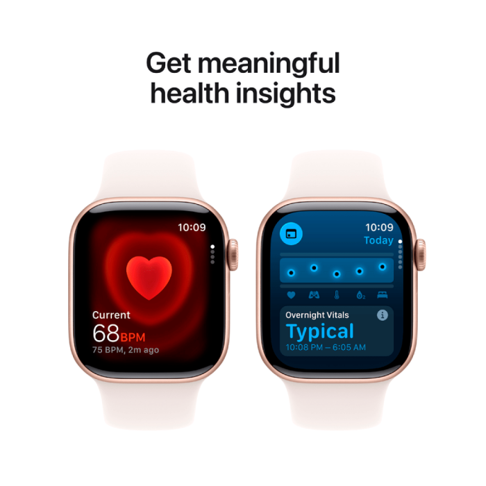 Apple Watch Series 11 GPS 42mm Rose Gold Aluminium Case with Light Blush Sport Band - S/M,Model A3331