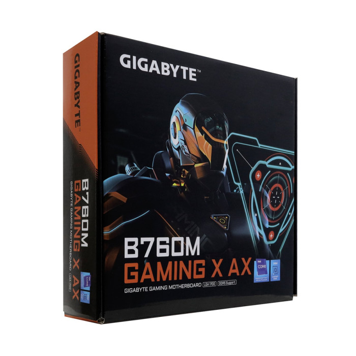 MB Socket1700, MATX, iB760 (DP+HDMI), Gigabyte B760M GAMING X AX (rev.1.2), 4DDR5, 2PCIx16