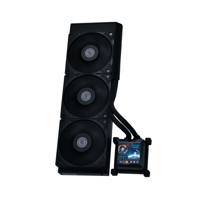 Водяное охлаждение для CPU Lian Li HydroShift LCD 360S Black, 3x120mm, G89.GHSLCD36SB.00