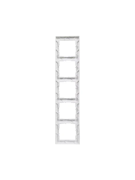 Рамка декор. универсальная 5-постовая Suno Белый