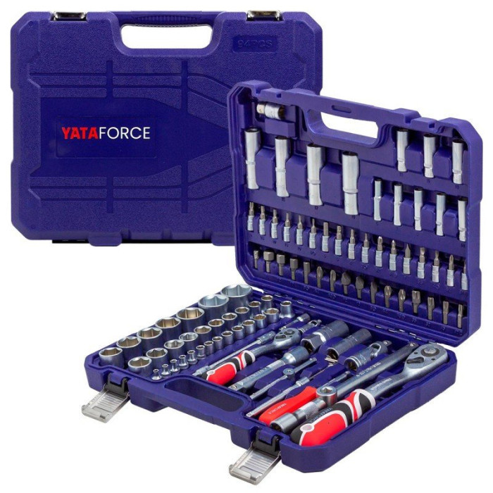 Набор инструментов 94пр.1/4'',1/2''(6гр.)(4-32мм) 52568 YF-4941-5