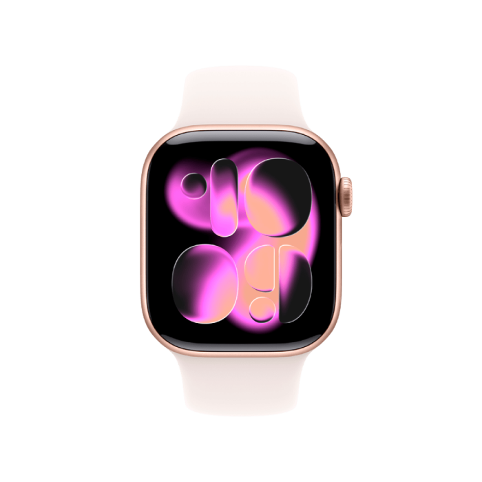 Apple Watch Series 11 GPS 42mm Rose Gold Aluminium Case with Light Blush Sport Band - M/L,Model A3331