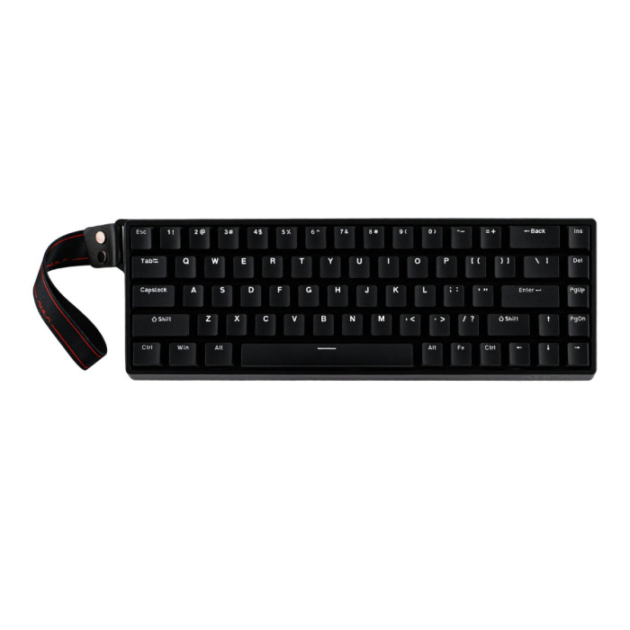 KeyBoard  USB AULA WIN68, Magnetic, Gray Wood switch, 68 keys EN/RU, wired, Black