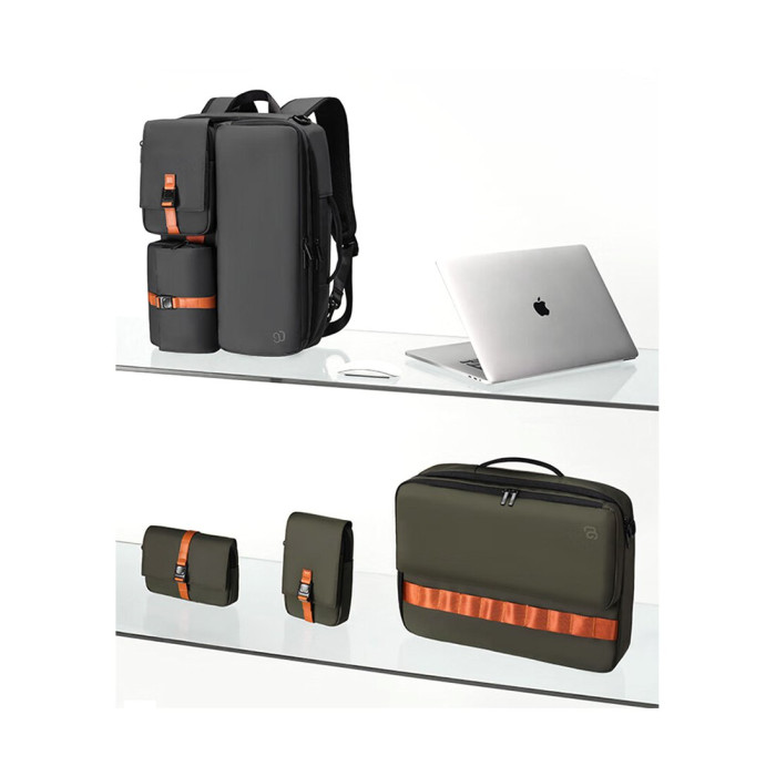 Рюкзак NINETYGO 3 in 1 Delachable Backpack Темно-серый