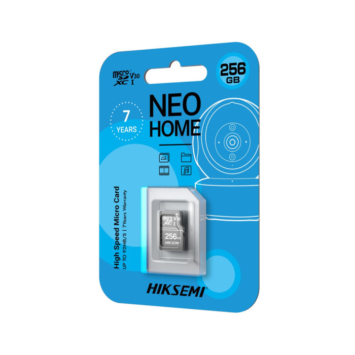 MemoryCard microSDXC 256GB, Hiksemi NEO HOME HS-TF-D1/256G (Hikvision), Class 10