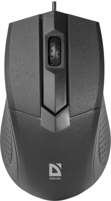 Мышь проводная Defender Classic MB-270 (Черный), USB 2кн, 1кл-кн, коробочка, НОВИНКА!