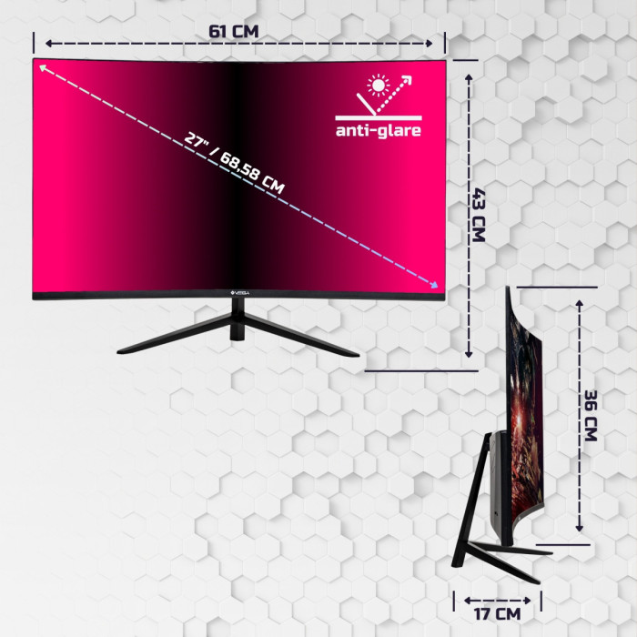 Игровой Монитор Vega 27" IPS 200Hz Curved