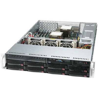 Supermicro SYS-620P-TRT 2U, LGA-4189, TDP 270W, Intel C621A, 18xDDR4, 8x 3.5&quot; hot-swap, SATA3 (6Gbps), 4xPCI-E 4.0 x16 LP, 2xPCI-E 4.0 x8 LP 2xRJ45 10GBase-T, 1xRJ45 IPMI, 4xUSB 3.0, 2xUSB 2.0, 1xVGA, 2 COM, 2x1200W