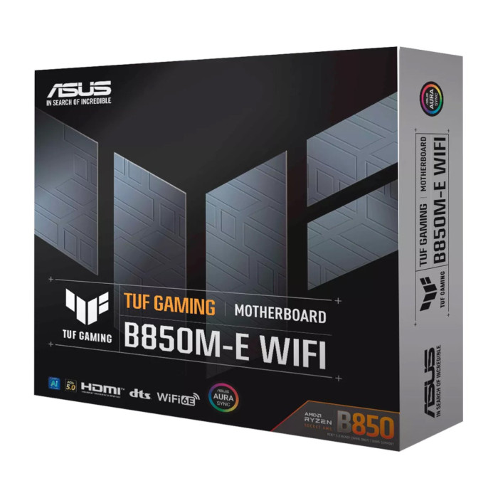 MB Socket AM5, MATX, AMD B850 (2DP+HDMI), ASUS TUF GAMING B850M-E WIFI, 4DDR5, PCIx16