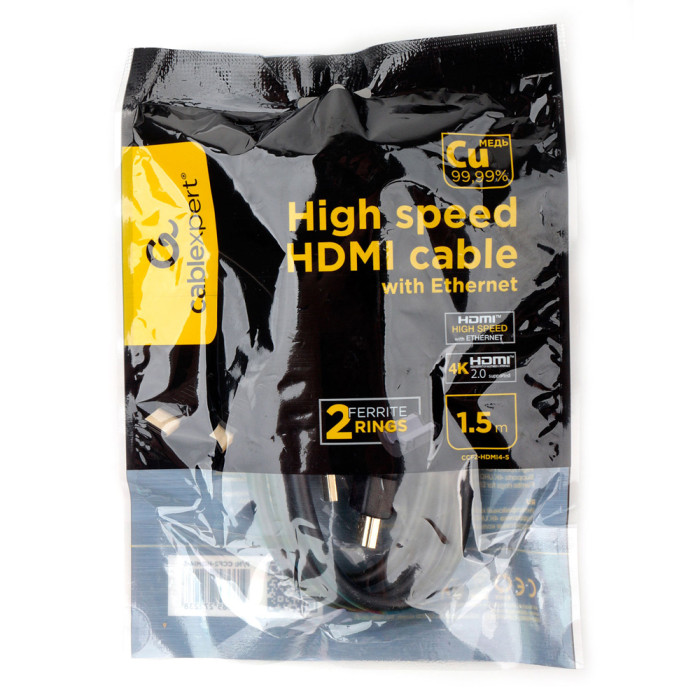 Cable SVGA, HDMI to HDMI,  1.5m, Cablexpert CCF2-HDMI4-5, black