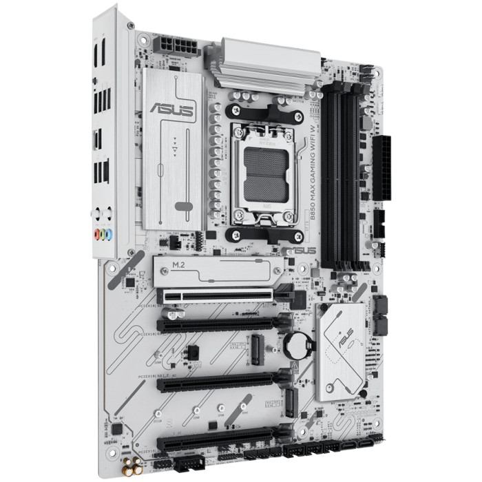 ASUS Main Board Desktop Socket AM5 AMD B850 Chipset 4 xDIMM slots,DDR5 1 x DisplayPort 1 x HDMI port 1 x PCIe 5.0 x16 slot(supports x16 mode) 1 x Wi-Fi module 3 x M.2 4 x SATA ATX Form Factor