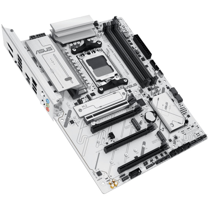 ASUS Main Board Desktop Socket AM5 AMD B850 Chipset 4 xDIMM slots,DDR5 1 x DisplayPort 1 x HDMI port 1 x PCIe 5.0 x16 slot(supports x16 mode) 1 x Wi-Fi module 3 x M.2 4 x SATA ATX Form Factor