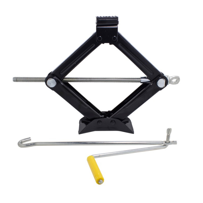 Домкрат механический "ромб" с резиновой накладкой 1.5т(h min 110мм, h max 393мм, L-415мм) 19504       RF-105B