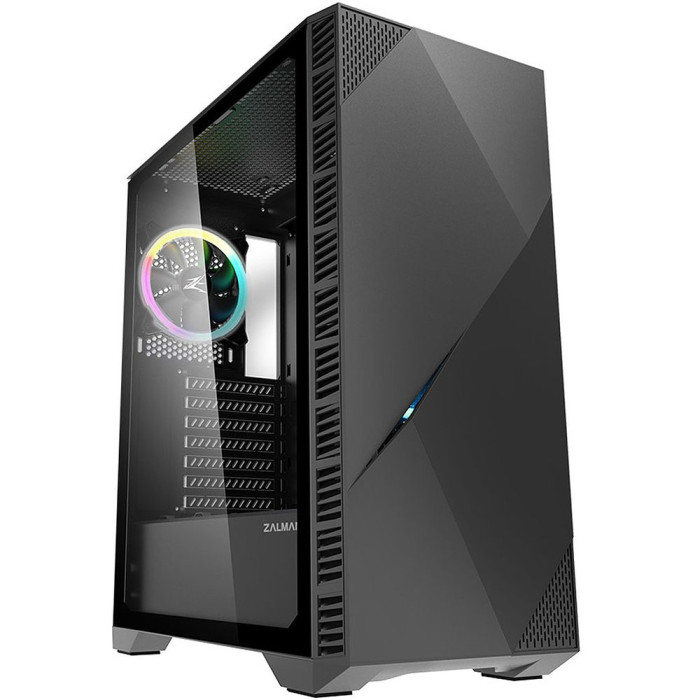 Case ATX midi tower Zalman Z3 Iceberg Black, (без БП), black