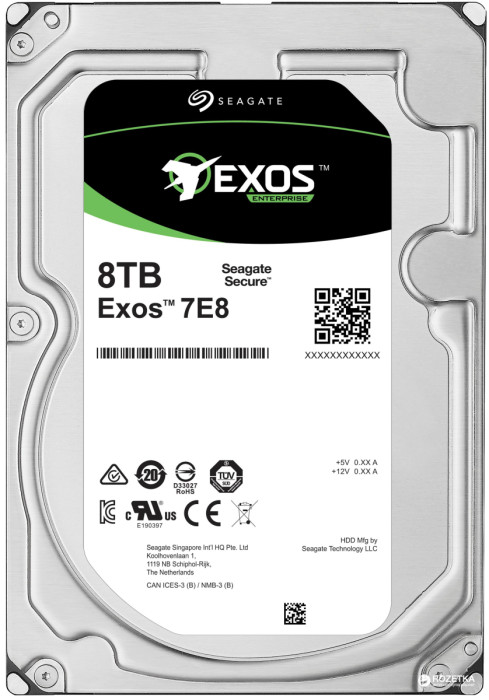 Корпоративный жесткий диск  8Tb Seagate Enterprise Capacity SATA3 7200rpm 256Mb 3,5" ST8000NM0045