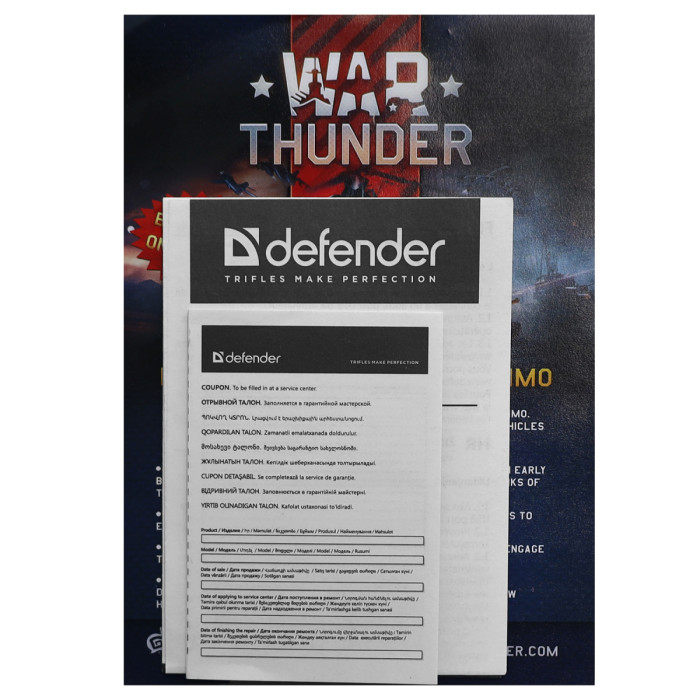 Mouse Defender Sin Sister GM-933, Optical 800-7200 dpi, 6 buttons, USB,1.5 Cable black (52933)