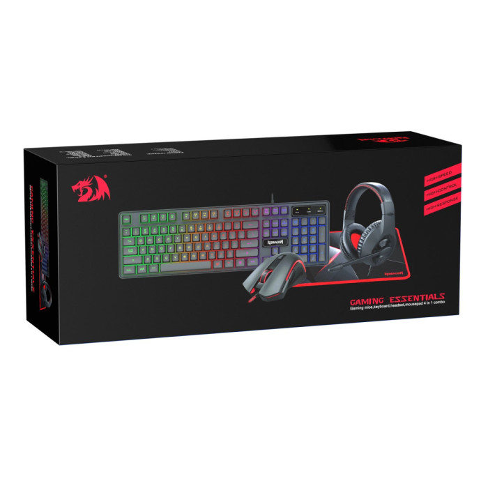 KeyBoard + mouse+headphone, , USB,Redragon S137, Black (72335)