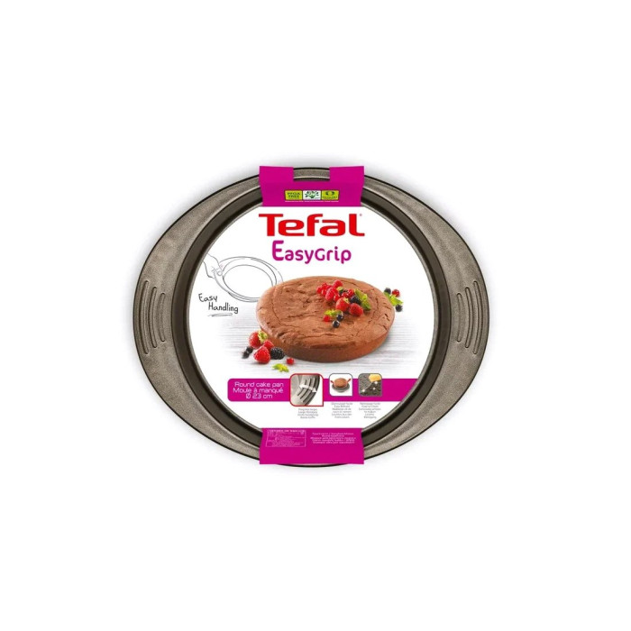 Форма для выпечки, Tefal, Easy Grip J1629614, 23см, Углеродистая сталь с антипригарным покрытием.