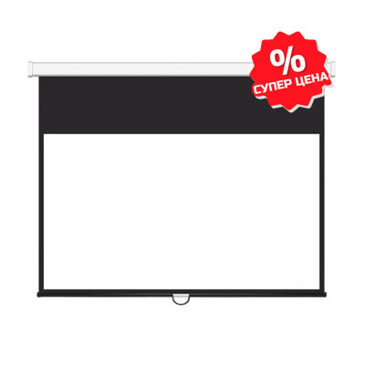 Экран Deluxe DLS-M229-185W (90&quot;х73&quot;), Ø - 116&quot;, Раб. поверхность 221х125 см., 16:9