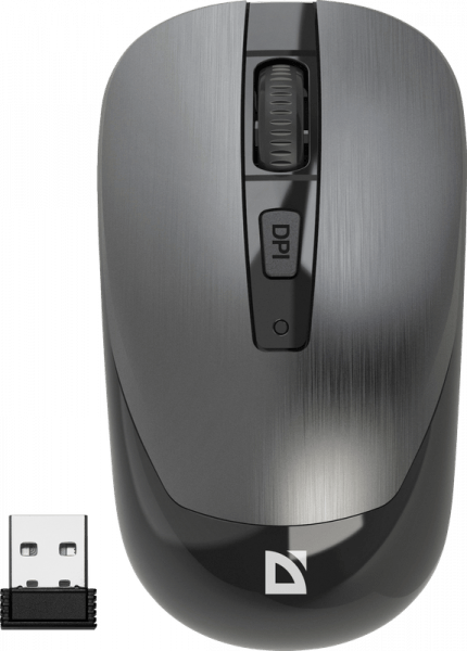 Мышь беспроводная Defender Wave MM-995 серый