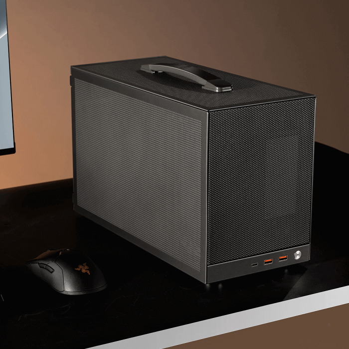 Корпус PCCooler K101 MESH GY 3F ITX 2xUSB3.0, 1xUSB-C, 3xFans, 1x3.5", 4x2.5" Grey