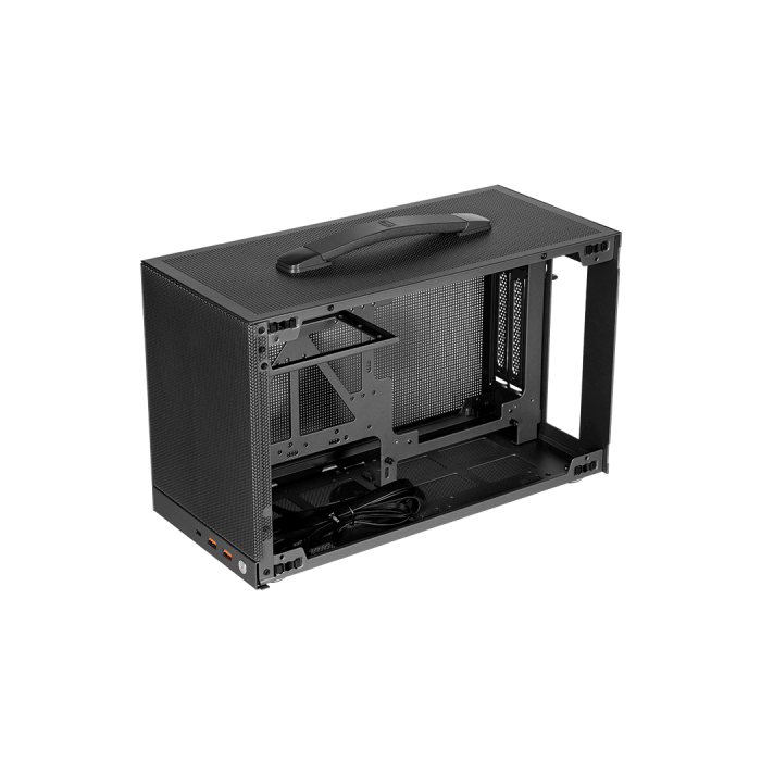 Корпус PCCooler K101 MESH GY 3F ITX 2xUSB3.0, 1xUSB-C, 3xFans, 1x3.5", 4x2.5" Grey