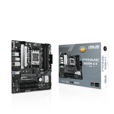 Сист.плата ASUS PRIME B650M-A II-CSM , B650, AM5, 4xDDR5, 3xPCI-E x16, M2, SATA, HDMI, D-Sub, DP, BOX