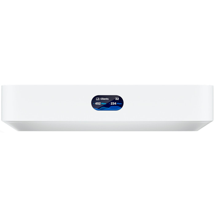 UBIQUITI Compact UniFi Cloud Gateway with a full suite of advanced routing and security features:Runs UniFi Network for full-stack network management;Manages 30+ UniFi devices and 300+ clients;1 Gbps routing with IDS/IPS; Multi-WAN load balancing