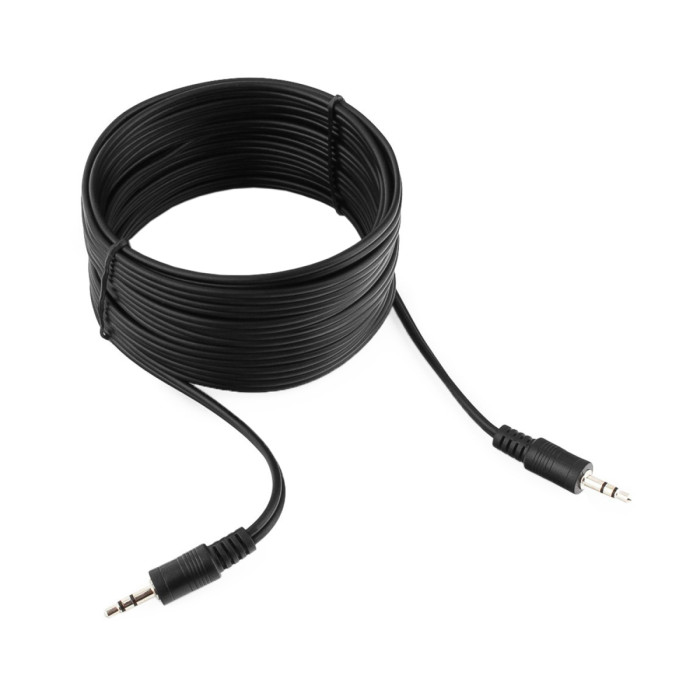 Cable Audio, 3.5mm/m - 3.5mm/m, Cablexpert CCA-404-5M, AUX, 5m, black