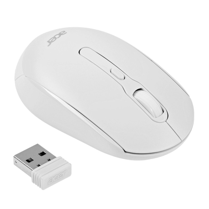 Mouse Acer OMR308, Optical 1600 dpi, 1AA, USB, white
