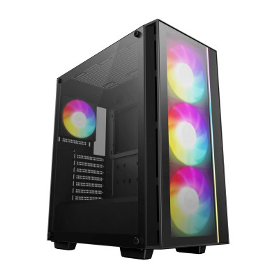 Case ATX midi tower DeepCool, Matrexx 55 V4 BKADA4-G-4,  (без БП), black